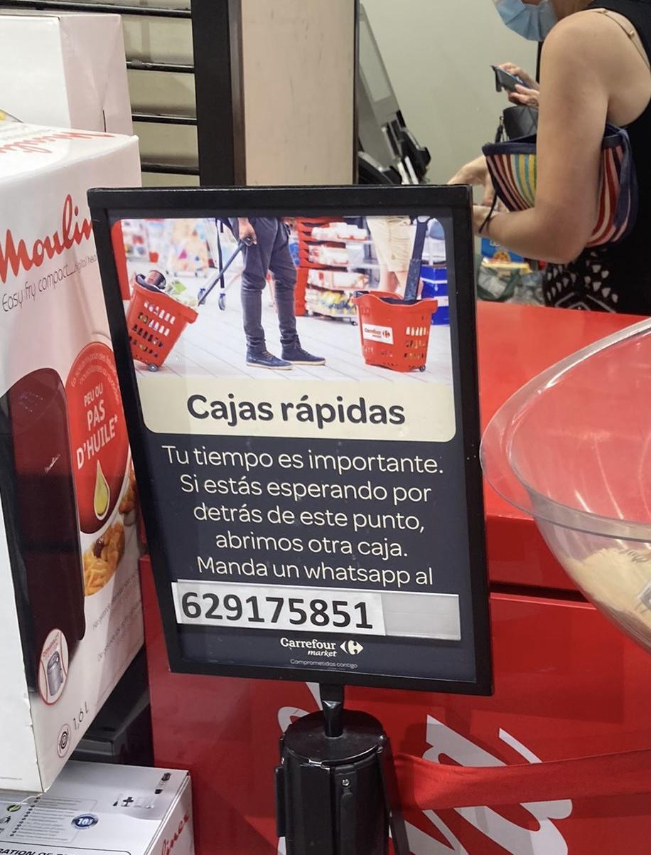 Cajas rápidas Carrefour vallecas