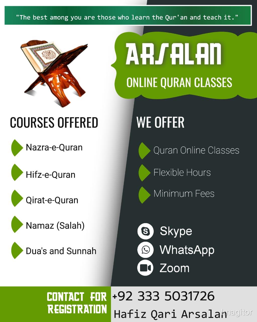 Arsalan - Quran Teacher Whatsapp