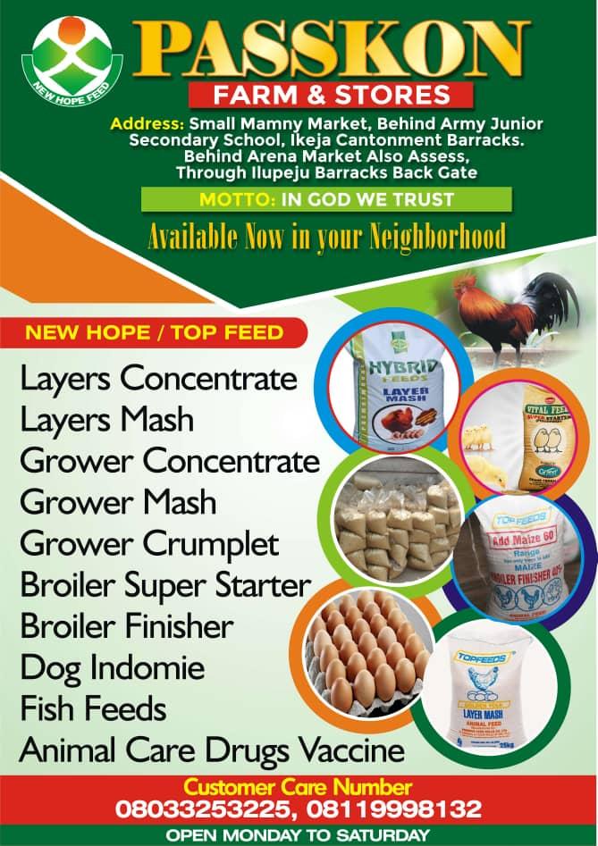WhatsApp Passkon Fresh From Farm And & Stores | Pets / Vets / Food For Pets  | Lagos